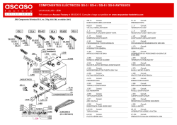 LAVAVAJILLAS / JEMI / COMPONENTES EL&Eacute;CTRICOS GS