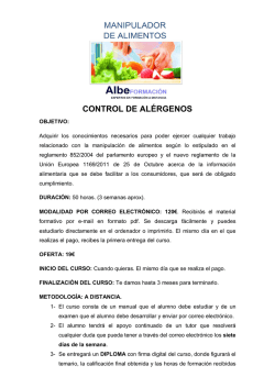 CONTROL DE AL&Eacute;RGENOS - Groupon Blog Espa&ntilde;a