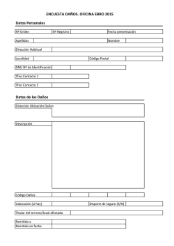 Encuesta de da&ntilde;os