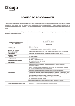 Seguro de Desgravamen