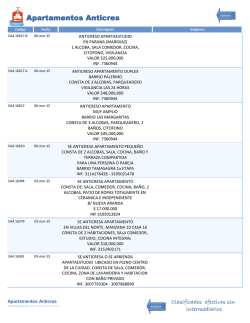 Apartamentos Anticres