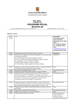 Agenda ITB 2015