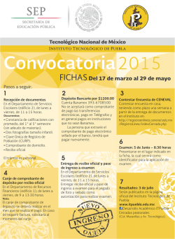 convocatoria ITPue 2015.cdr - Sistema Fichas de Dep&oacute;sito