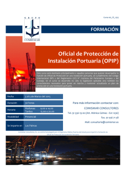 Curso OPIP Las Palmas Marzo 2015