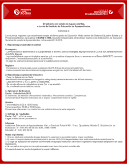 Exani Chela - Men&uacute; Registro Exani II