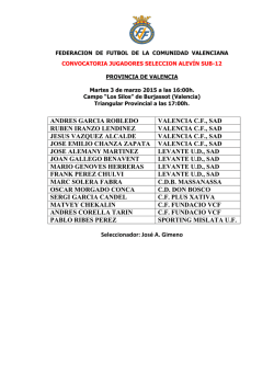 8&ordf; CONV. SUB-12 BURJASSOT \(VALENCIA\)