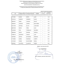 Madrid, 3 de marzo de 2015 o: Francisco Javier