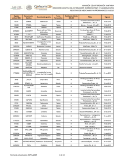 COMISI&Oacute;N DE AUTORIZACI&Oacute;N SANITARIA DIRECCI&Oacute;N