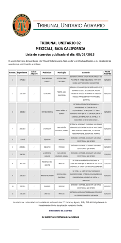 5 - Tribunal Unitario Agrario Distrito 2