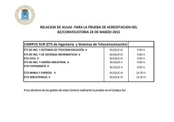 CAMPUS SUR (ETS de Ingenier&iacute;a y Sistemas de Telecomunicaci&oacute;n