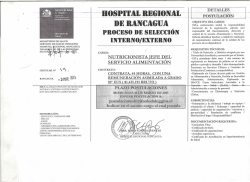Proceso de Seleccion HRR - Nutricionista