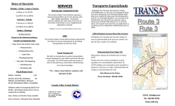 Route 3 Ruta 3 - Concho Valley Transit District