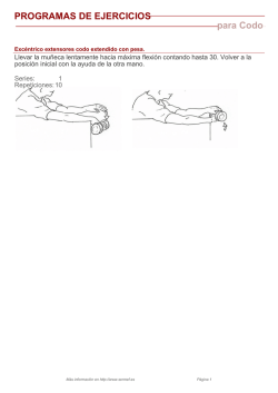 PROGRAMAS DE EJERCICIOS para Codo
