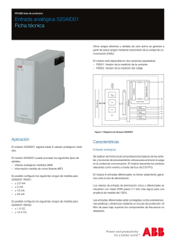 520AID01 Ficha t&eacute;cnica