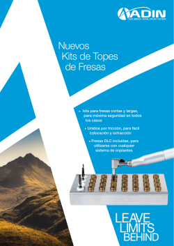 Nuevos Kits de Topes de Fresas