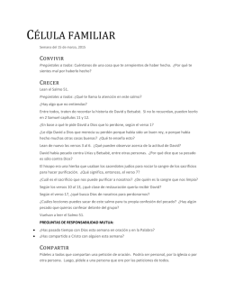 C&Eacute;LULA FAMILIAR - Pastor Tony Hancock