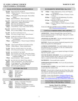 st. jude catholic church march 15, 2015 chattanooga, tennessee 1