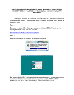 configuracion del banner sinfo senati en equipos con