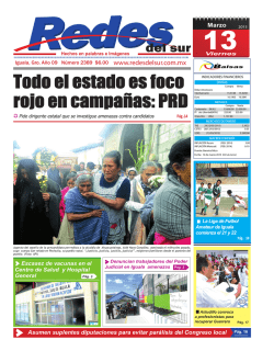 Pronostican derrota del PRD en comicios