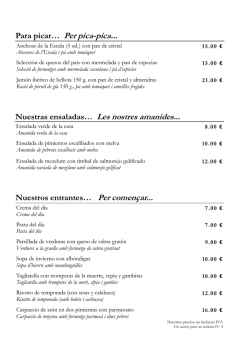 Carta SPANISH-CATALAN La Sal Marina