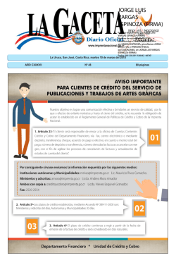 LA GACETA N&deg; 48 de la fecha 10 03 2015