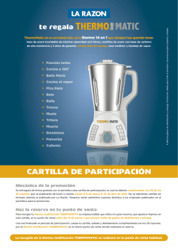 Cartilla Internet ThermoMatic