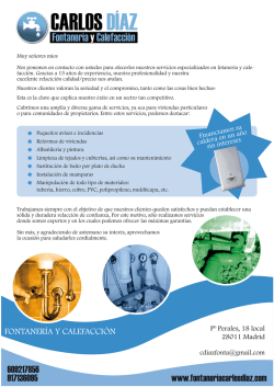 Fontaner&iacute;a Carlos D&iacute;az - fontaneriacarlosdiaz.com