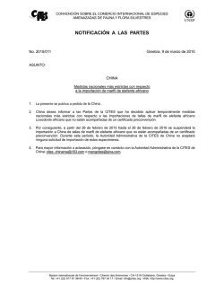 9 Marzo 2015: CHINA