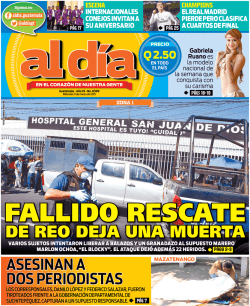 DE REO DEJA UNA MUERTA