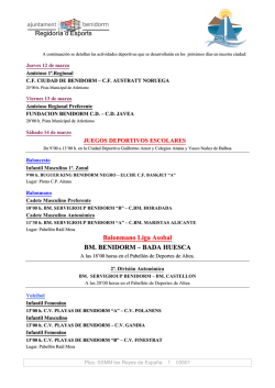 PROGRAMACION 14 y 15 de marzo