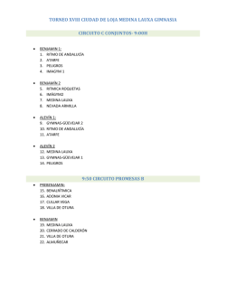 TORNEO XVIII CIUDAD DE LOJA MEDINA LAUXA GIMNASIA