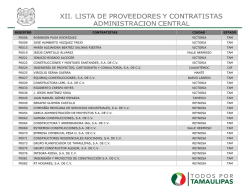 REGISTRO CONTRATISTAS CIUDAD ESTADO