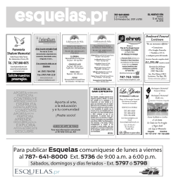 Descargar Obituarios - Especiales