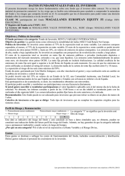 DATOS FUNDAMENTALES PARA EL