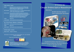 VI Curso de Cirug&iacute;a Endosc&oacute;pica Nasosinusal