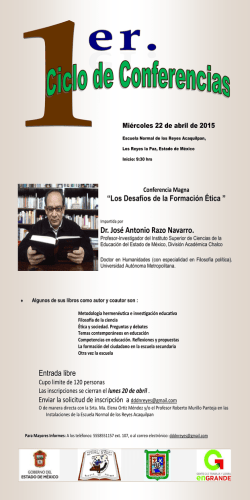 Dr. Jos&eacute; Antonio Razo Navarro.