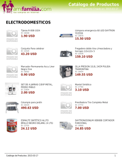Cat&aacute;logo de Productos