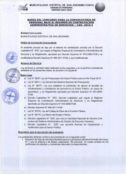 municipalidad distrital de san jeronimo