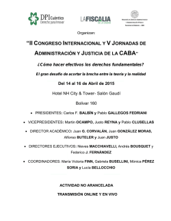 Programa preliminar. - Derecho Publico Integral