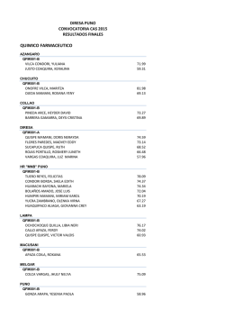 QUIMICO FARMACEUTICO