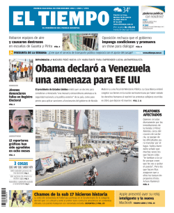 Obama declar&oacute; a Venezuela una amenaza para EE UU