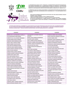 nombre nombre nombre - Coordinaci&oacute;n de Servicios Estudiantiles