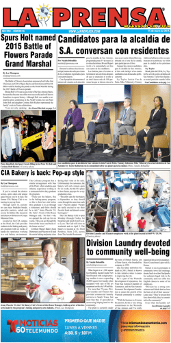 Candidatos para la alcald&iacute;a de S.A. conversan con residentes