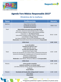 Descubre la agenda