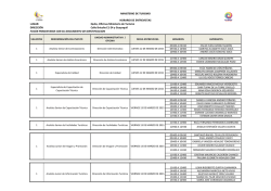 Cronograma de Entrevistas