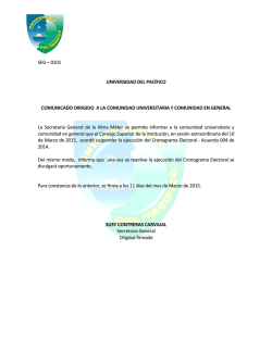RESOLUCI&Oacute;N RECTORAL No - Universidad del Pacifico