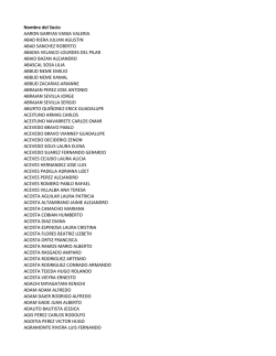 Nombre del Socio AARON GARFIAS VANIA VALERIA ABAD RIERA