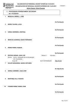 Listado adjudicaci&oacute;n Secundaria y Otros Cuerpos
