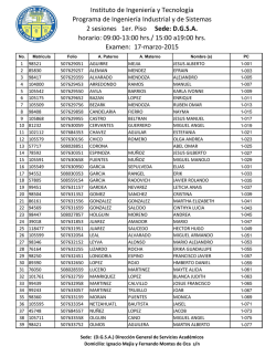 Ingenier&iacute;a Industrial y de Sistemas