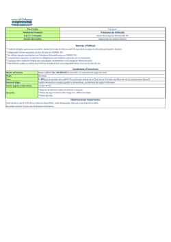 Condiciones - Caja de Ahorro y Pr&eacute;stamo del TSJ | CAPRES, TSJ